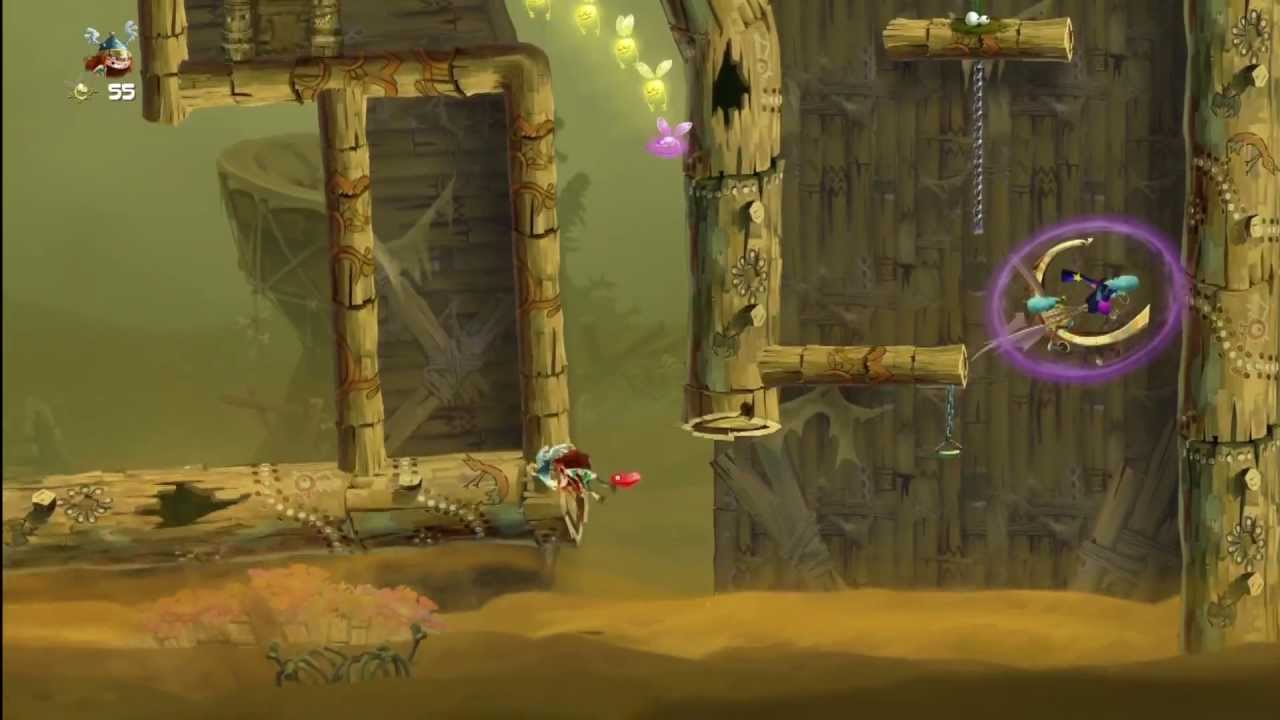 Rayman Legends (1080i HD) Walkthrough Part 7 - Quick Sand