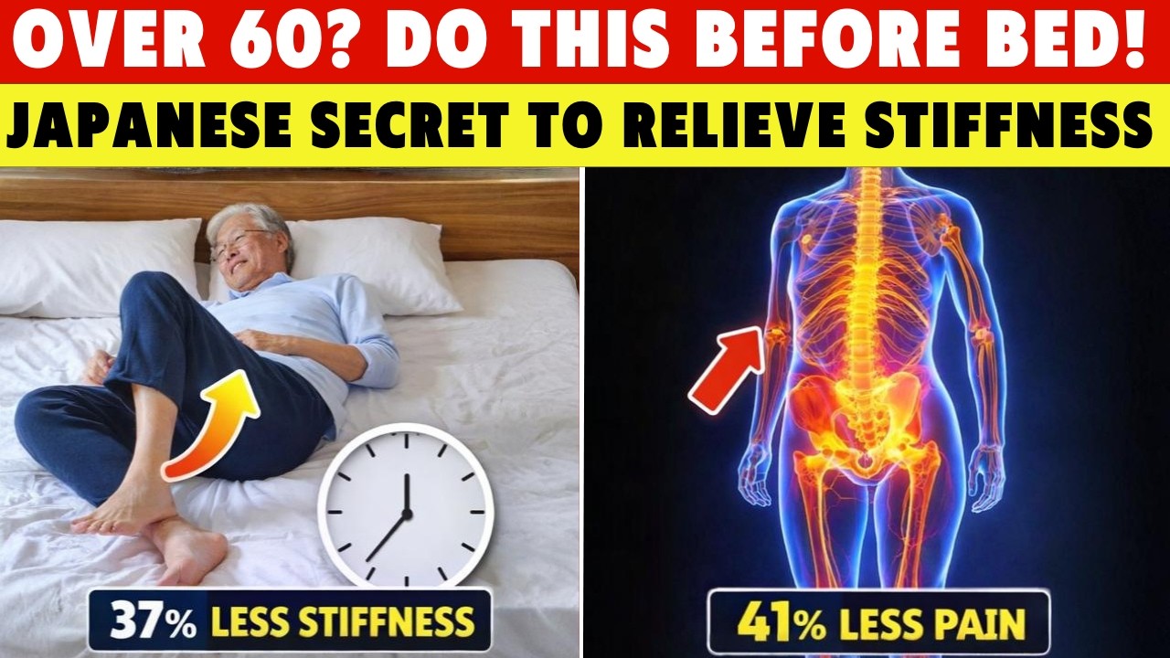 Over 60? Japanese Bedtime Moves That RELIEVE Stiffness Fast | Senior Health Tips