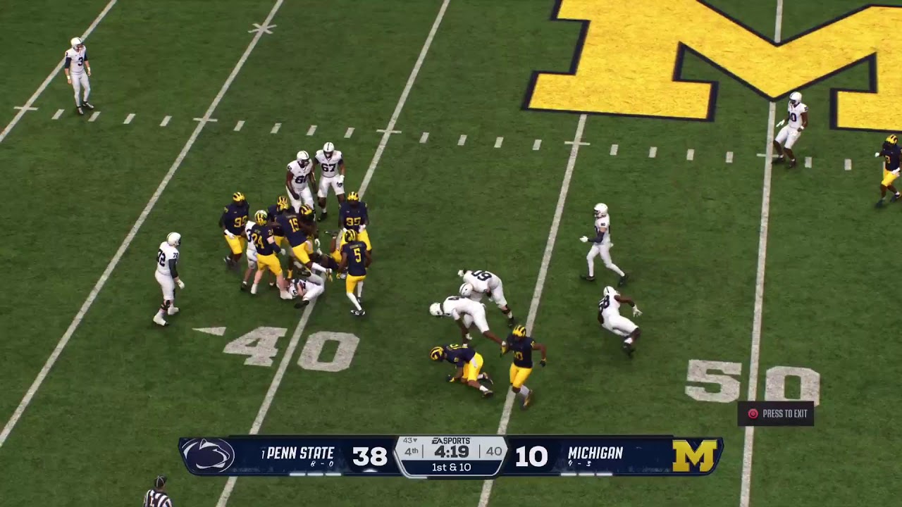 CFB26 SOCCER SIM League #1 Penn State Nittany Lions (8 - 0) at Michigan Wolverines (4 - 3)