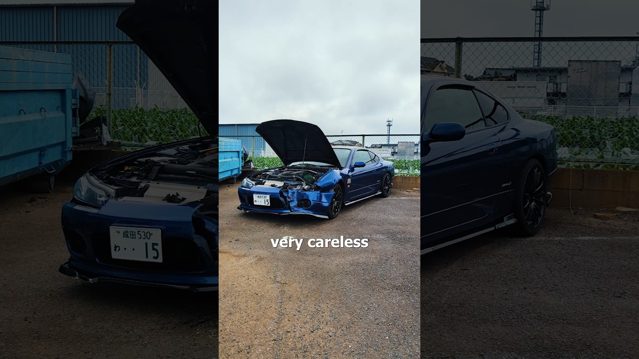 Наш клиент разбил наш S15... #япония #автомобили #jdm #машины