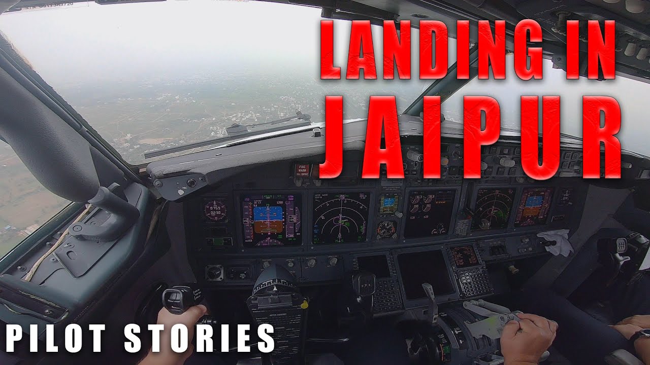 Boeing 737 landing in Jaipur, India| First person view | #aviation #flysafe