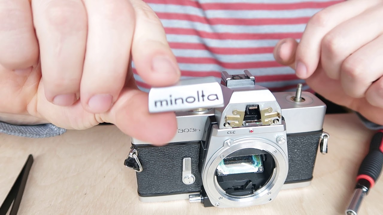 📷 Disassemble Minolta SRT 303b/ Minolta SRT 303 cover, Prisma|Demontage Spiegelprisma
