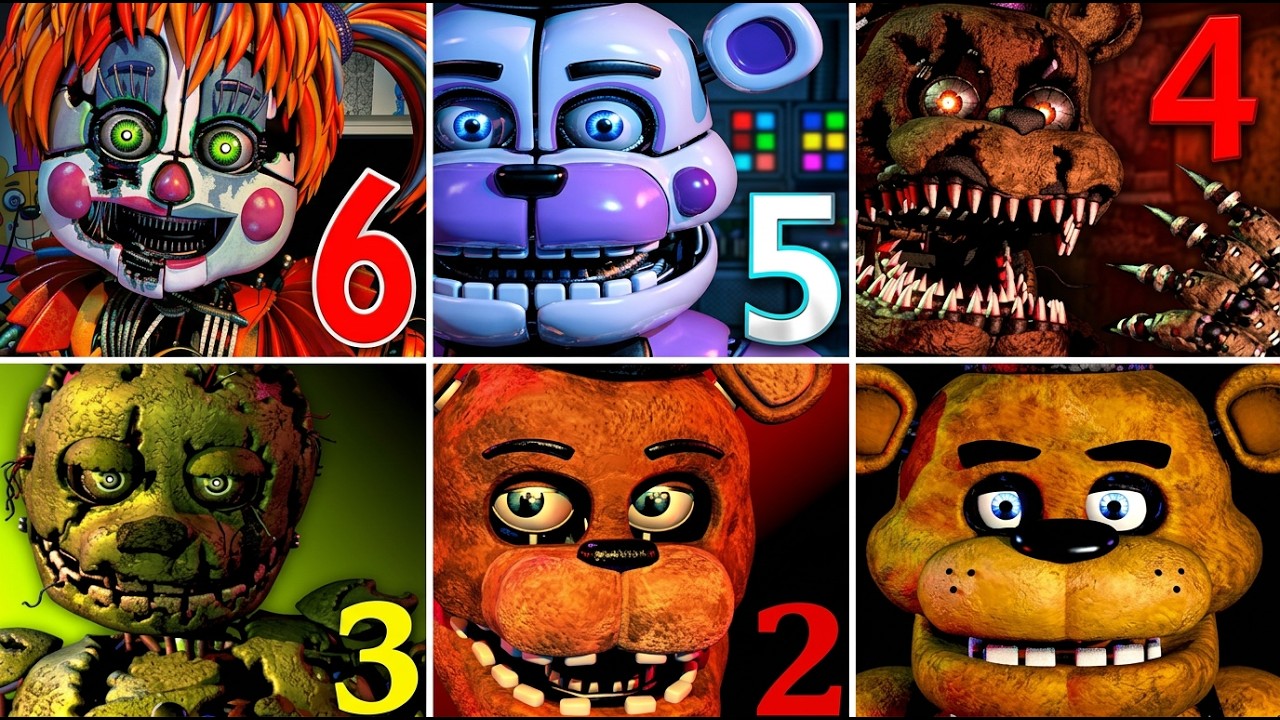 Five Nights at Freddy's 6 FNAF 1 2 3 4 5 All Jumpscares Simulator *FNAF 2018*