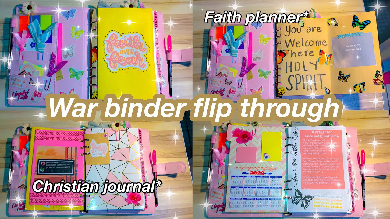 My journal flip through| warbinder| faith planner| prayer journal | Christian journal walk through❣️