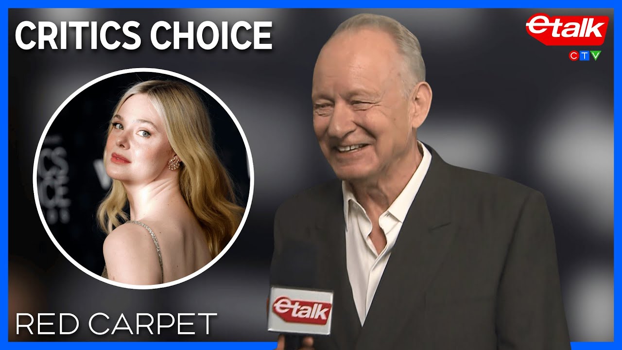 Stellan Skarsg&aring;rd is so impressed with Elle Fanning's acting chops | Critics' Choice Awards