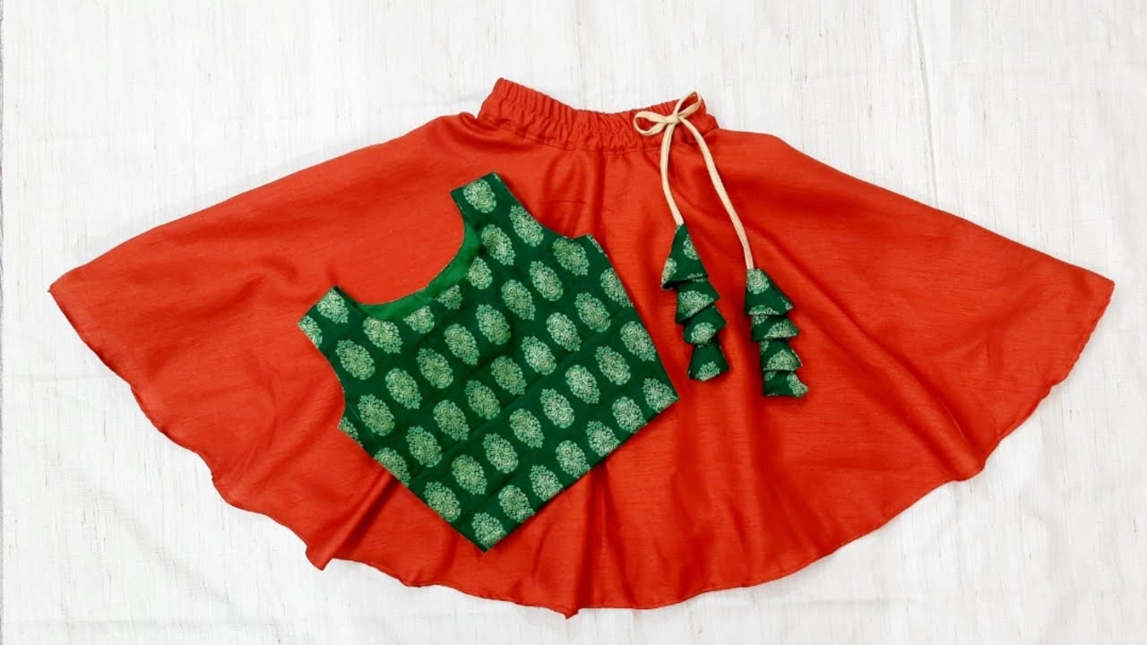 #Onam Special Outfit #Lehenga Choli 2 to 3 yr old baby#LehengaCholi Cutting & Stitching in Malayalam