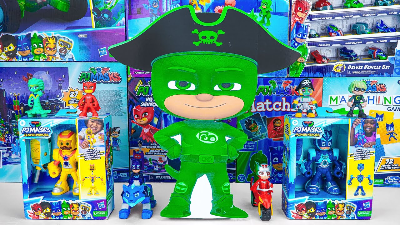 PJ Masks : 96 min Compilation - Satisfying Unboxing Power Heroes Hero Pirate Playset (ASMR)