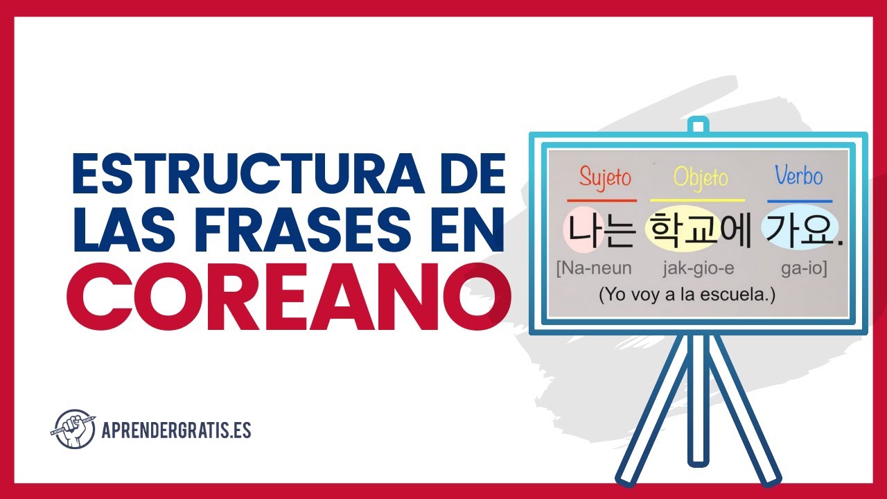Cómo formar FRASES en COREANO | Curso de Coreano Aprender Gratis