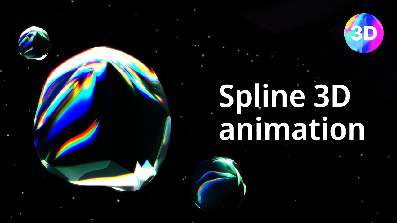 How to animate 3D Glass Soap bubble Effect with Spline tutorial