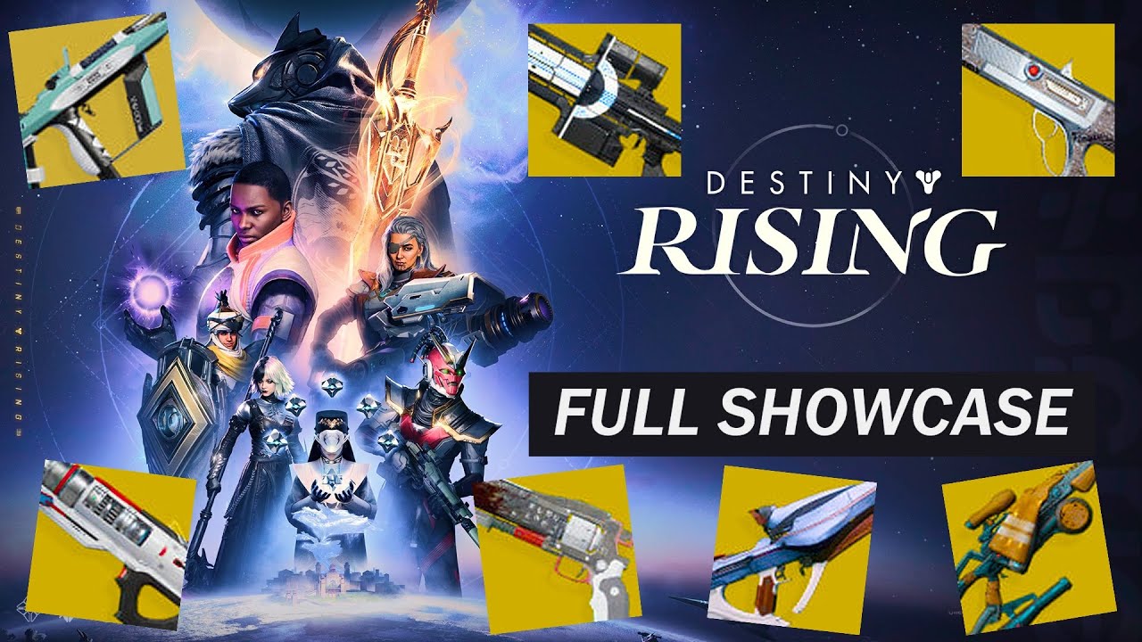 Destiny Rising Launch Showcase - ALL WEAPONS, CHARACTERS, ORNAMENTS & COSMETICS