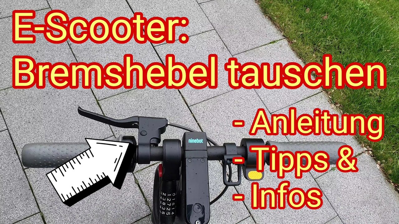 Bremshebel am E-Scooter tauschen - Ninebot Segway, Xiaomi, NIU, IOHAWK, Trittbrett, Streetbooster