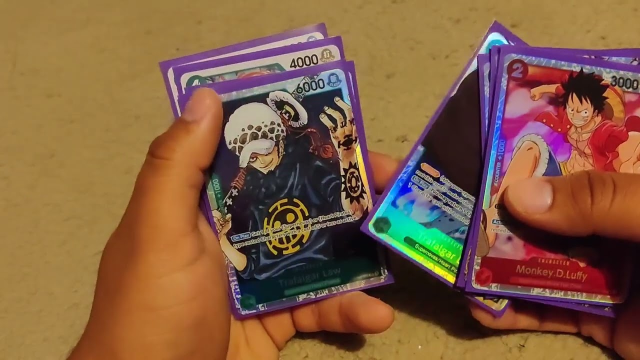 ASMR My One Piece TCG card collection