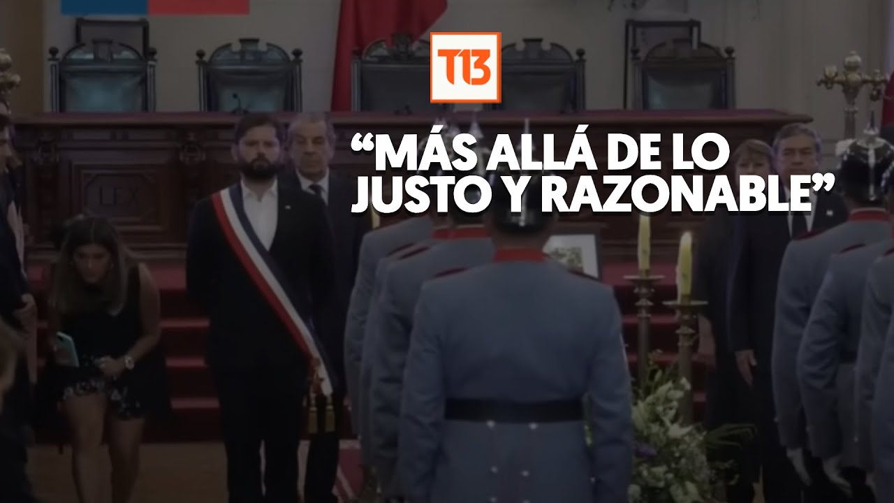 Mea culpa del Pdte. Boric en funeral de Piñera irrita al PC