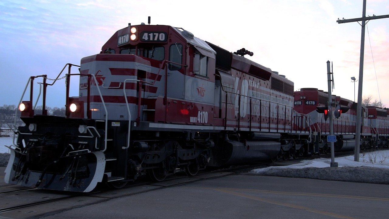 Chasing WSOR T004 2/26/2021 Ft. WAMX 4170 40th Anniversary SD40-2 Leading