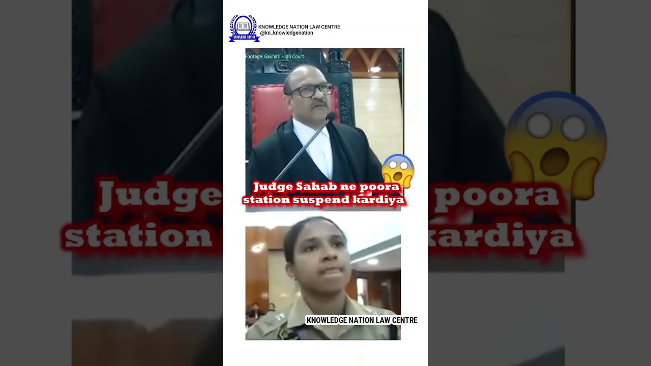 Judge Suspended the whole police station in 30 seconds #police #law #legal #judge #suspension #clat