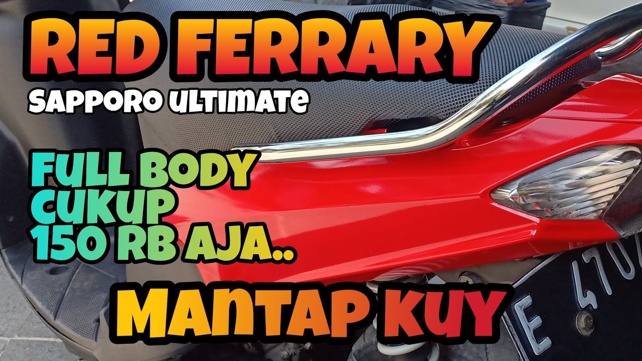 Red Ferarry Sapporo Ultimate - Repaint Yamaha Mio - Full Part