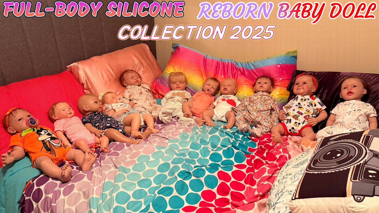 Full-body silicone baby doll collection in detail