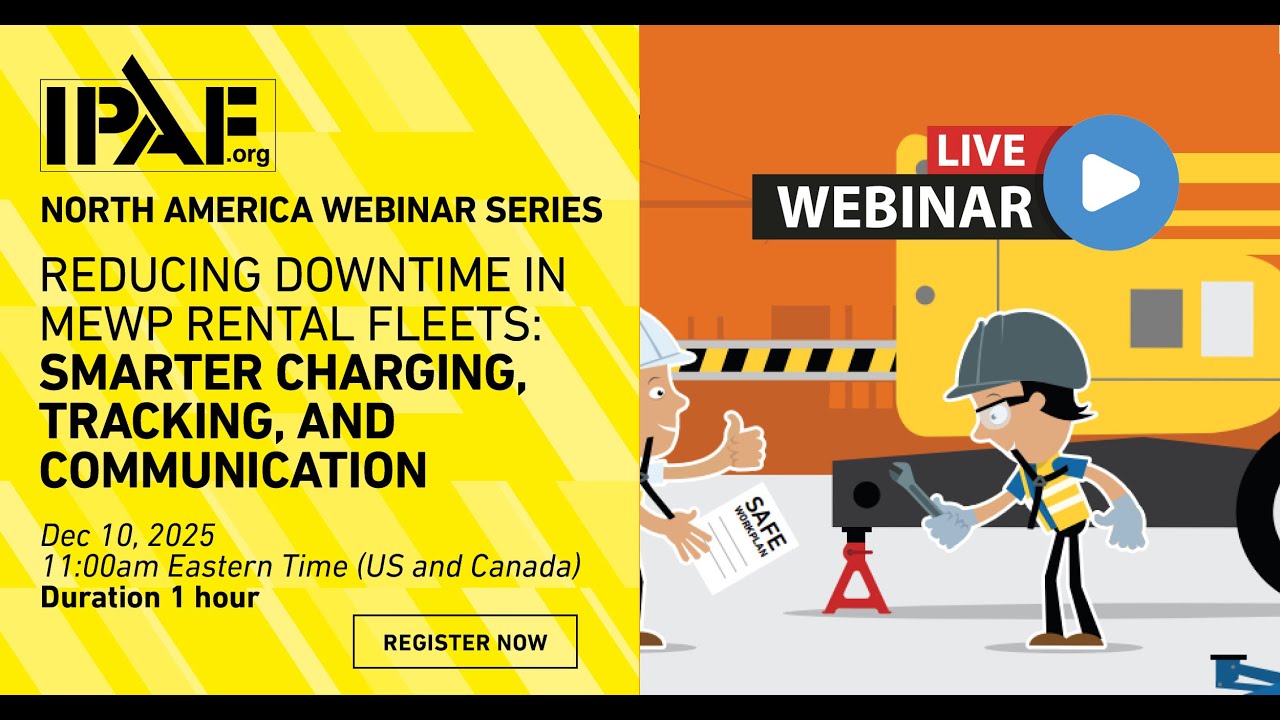 IPAF NA Webinar: Reducing Downtime in MEWP Rental Fleets