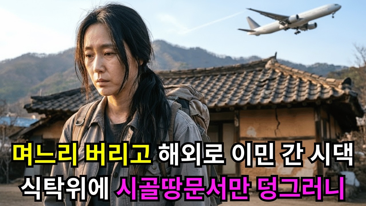 며느리 버리고 해외로 이민 간 시댁 식탁위엔 시골 땅문서만 덩그러니... - 인생사연..
