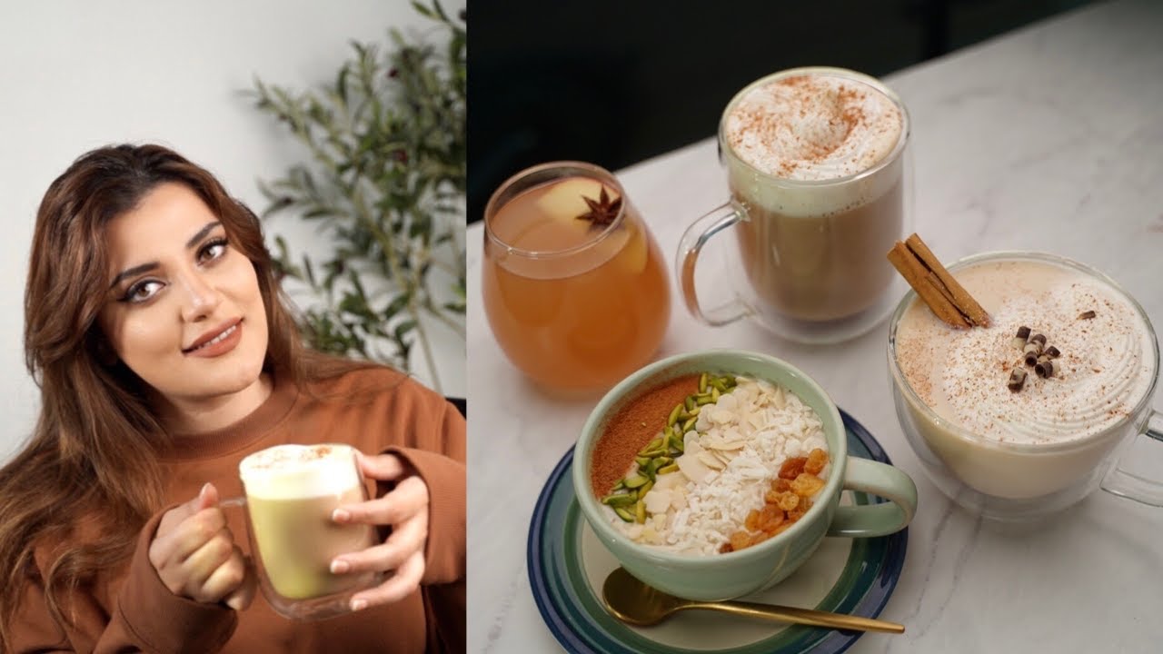 مشروبات الكافيهات الدافئة بمكونات بسيطة! ☕️ مش هتبطلوا تشربوها طول الخريف والشتاء 🍂