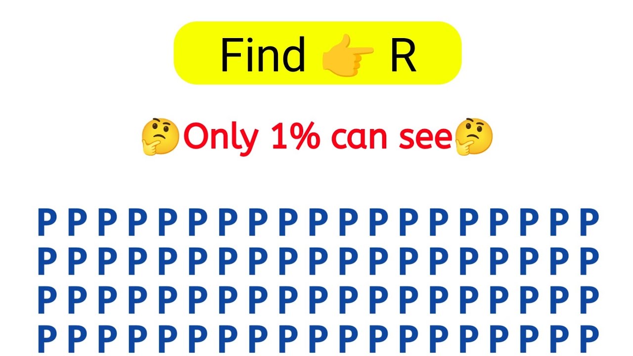 Find 👉 R | IQ Puzzle | Brain Test #iqtest #iqchallenge #iq #ias #ssc #puzzle