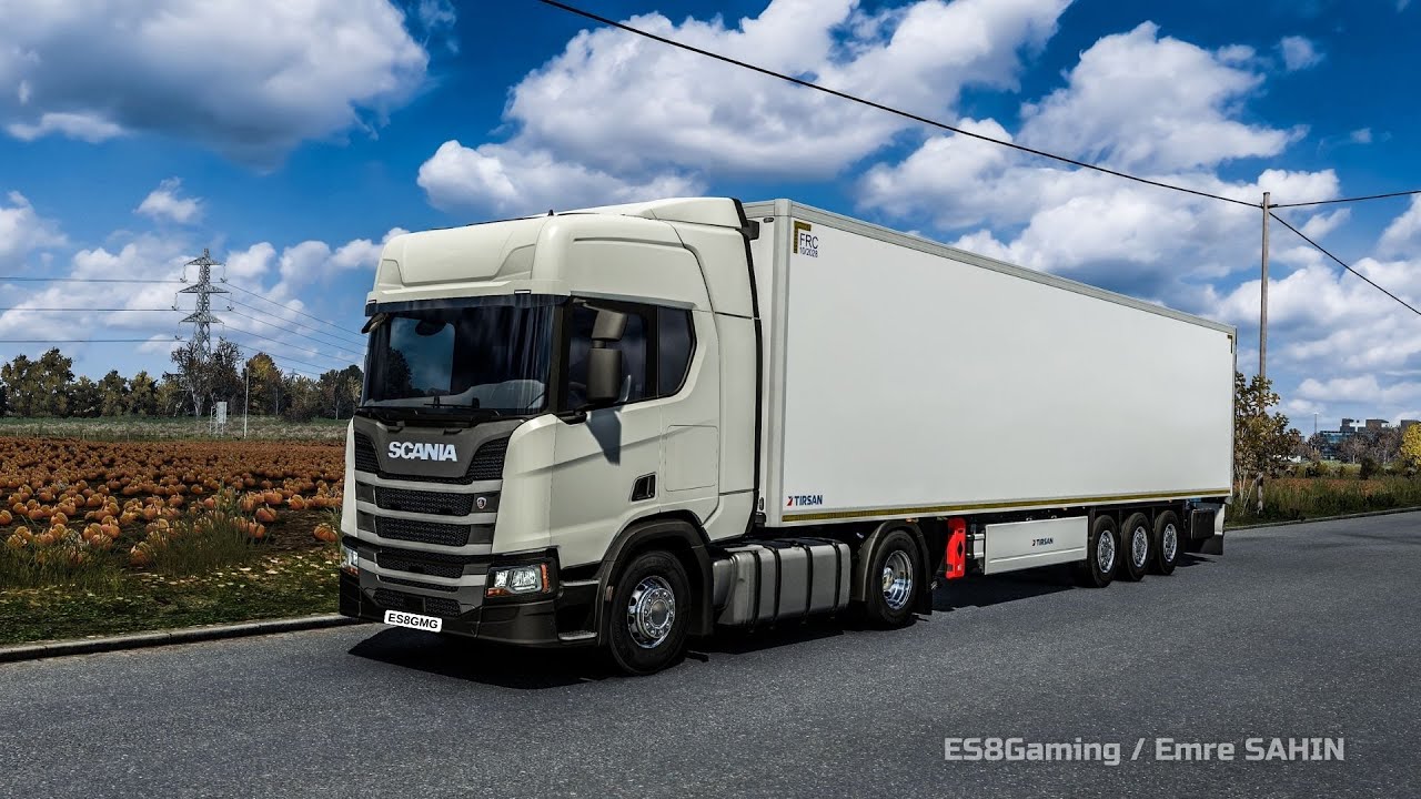 Scenic Driving on the Euro Truck Simulator 2 Roads with SCANIA R450 - Gameplay 4K