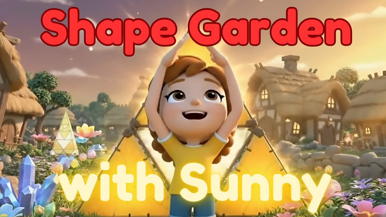 Sunny's Shape Garden Adventure! | Learn Colors & Shapes for Toddlers | Educational Videos