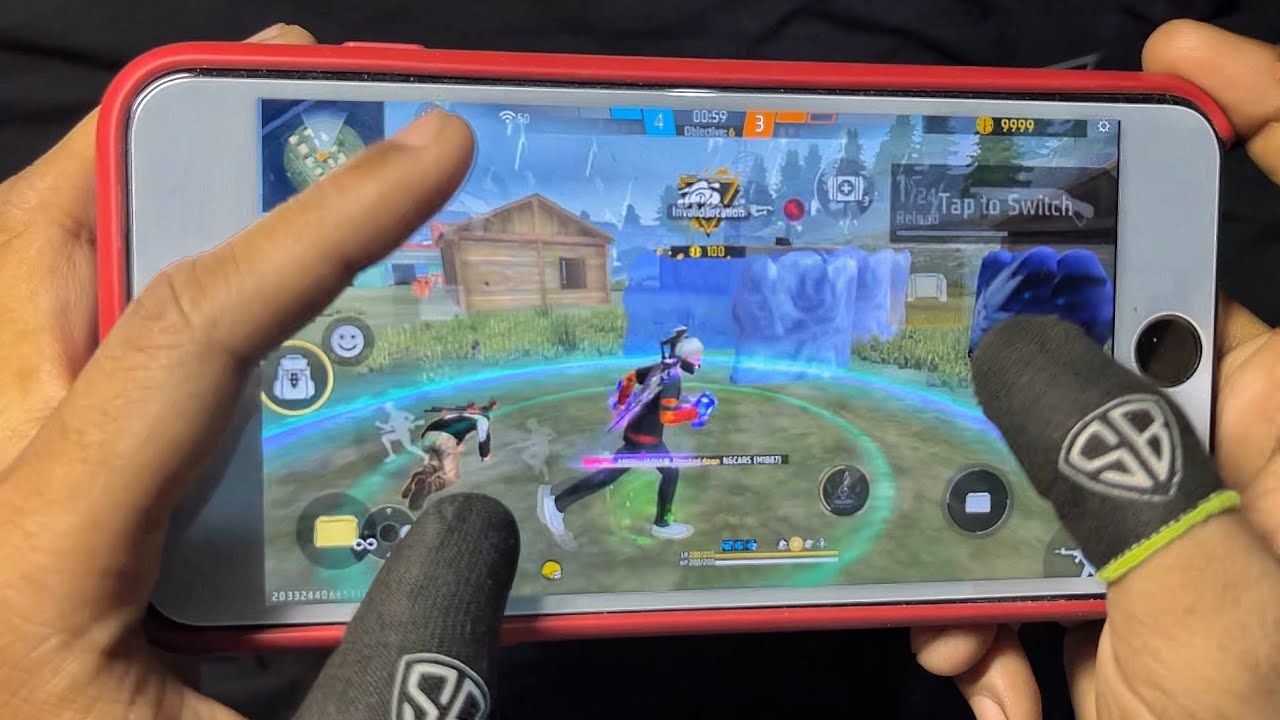 iPhone 8 plus Handcam 🗿 free fire highlights headshort ☠️