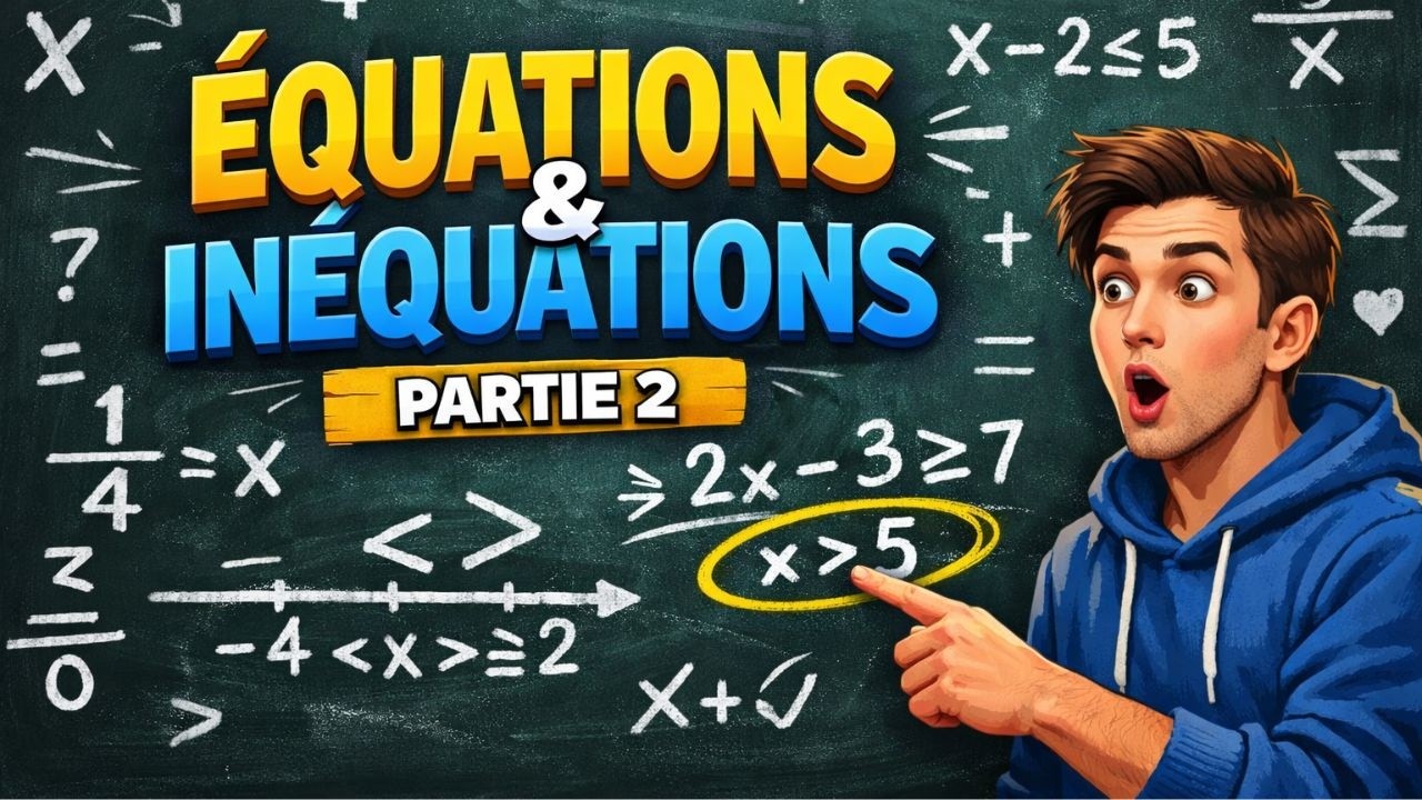 Équations et inéquations – 3ème année collège (3AC)  | PARTIE 2  المعادلات والمتراجحات