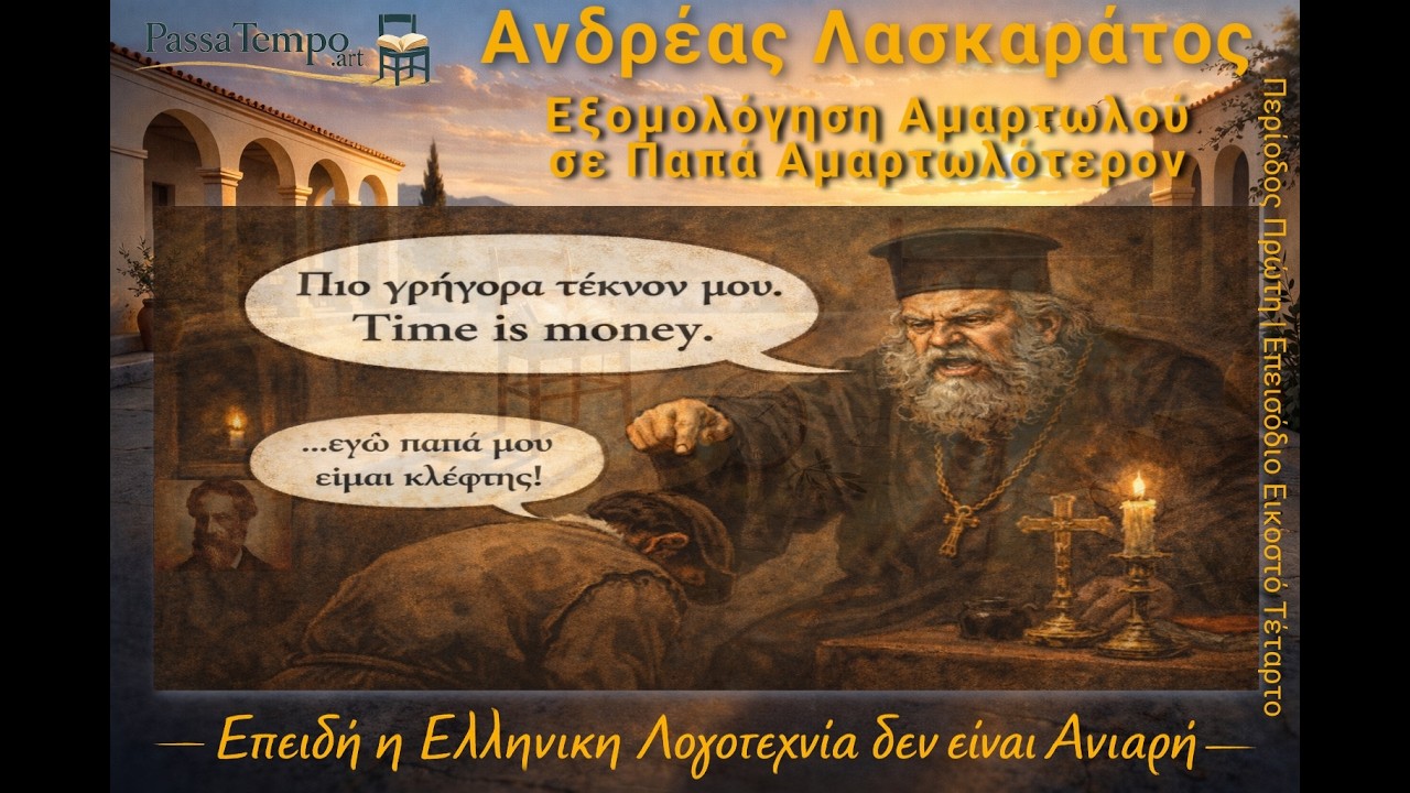 Ανδρέας Λασκαράτος – Εξομολόγηση Αμαρτωλού σε Παπά Αμαρτωλότερον | «Time is Money»