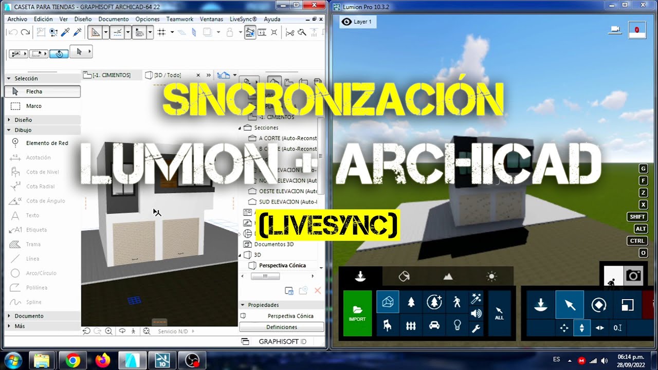SINCRONIZACIÓN LUMION+ArchiCAD en TIEMPO REAL (Livesync)