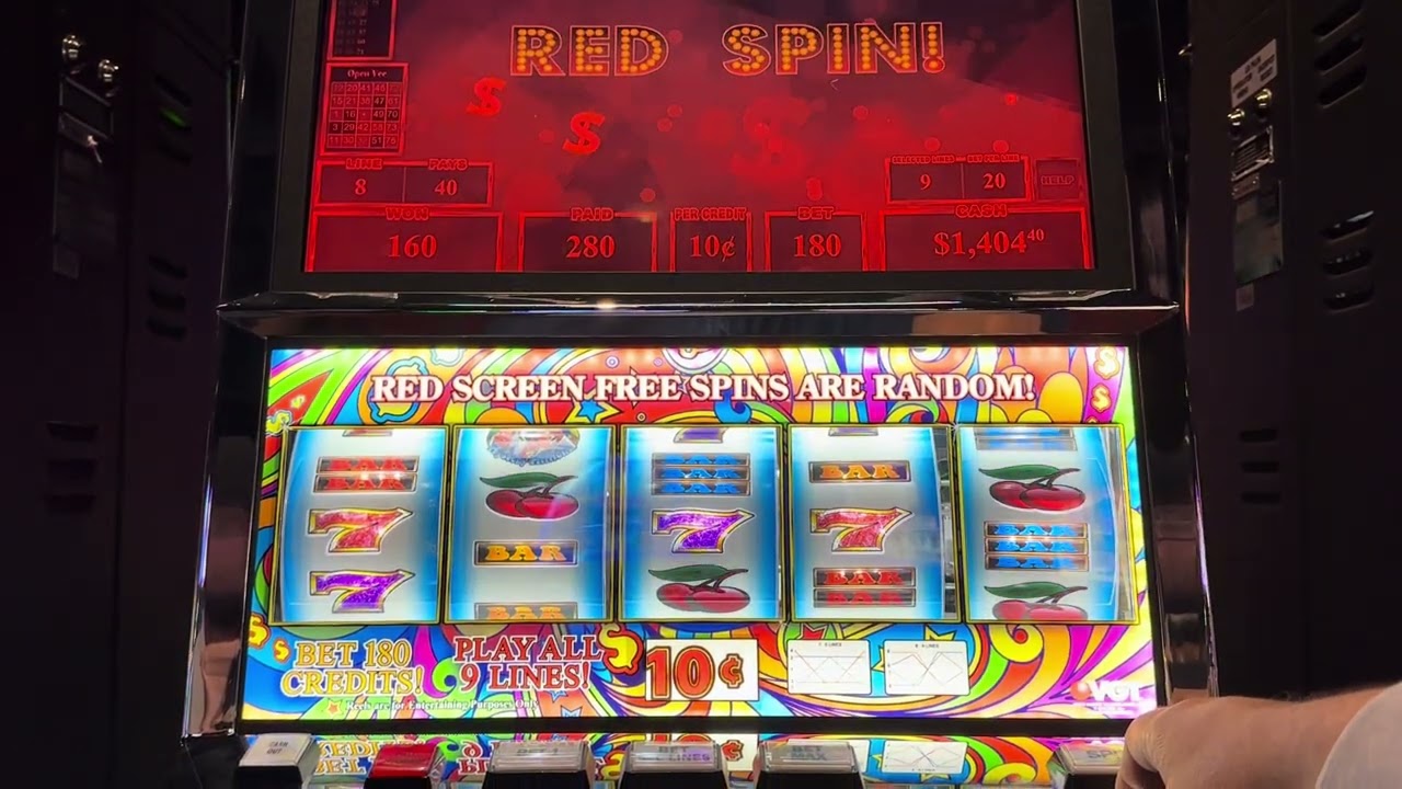 VGT 9 liner .10 cents max bet $18 hits.