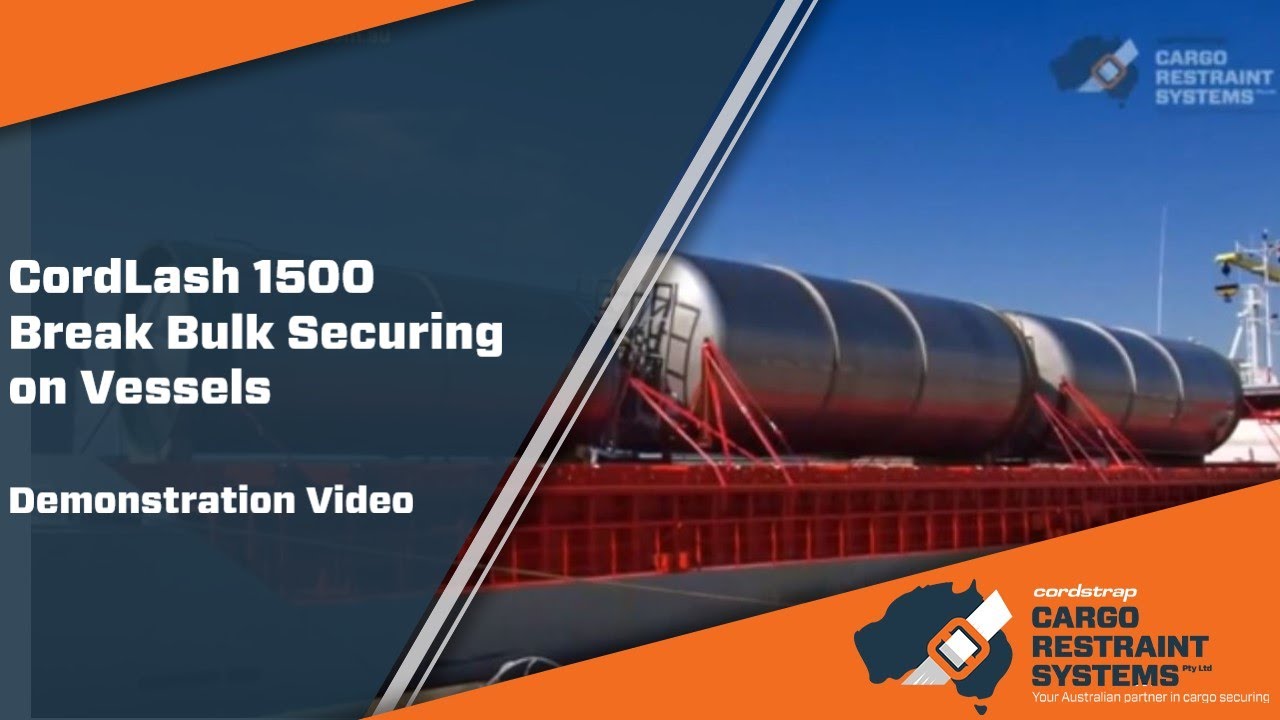 Heavy Duty Lashing of Project Cargo with Cordlash 1500