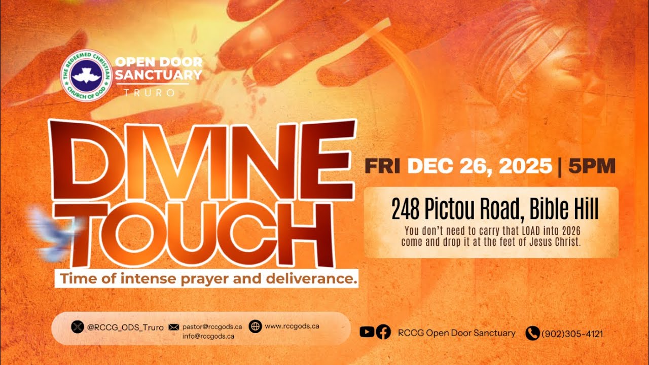 2025 Divine Touch Service  || December 26th 2025 || RCCG Open Door Sanctuary Truro