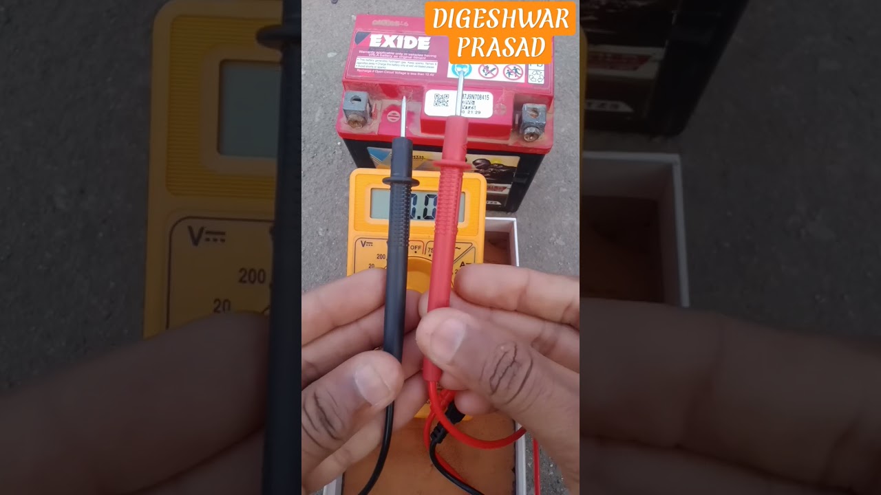 multimeter se 12 volt battery test