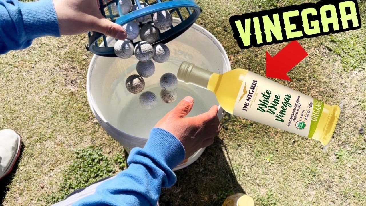 Как мыть мячи для гольфа уксусом