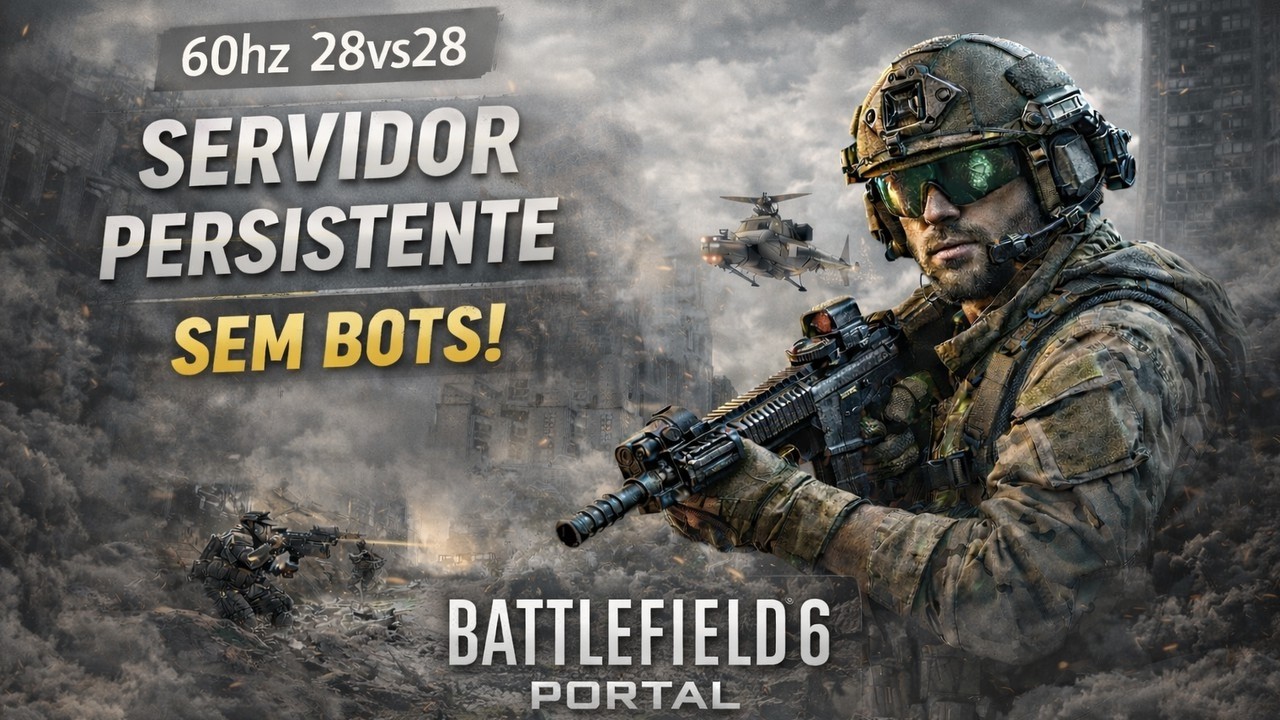 BORA ENCHER O SERVIDOR PERSISTENTE NO BATTLEFIELD 6 AGORA! | !drmouse !pix !alien