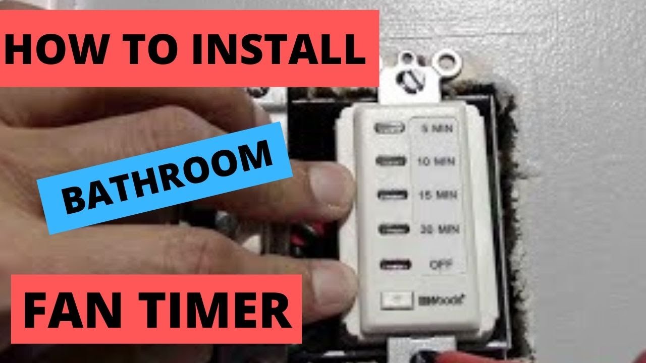 How To Install Bathroom Fan Timer. DIY