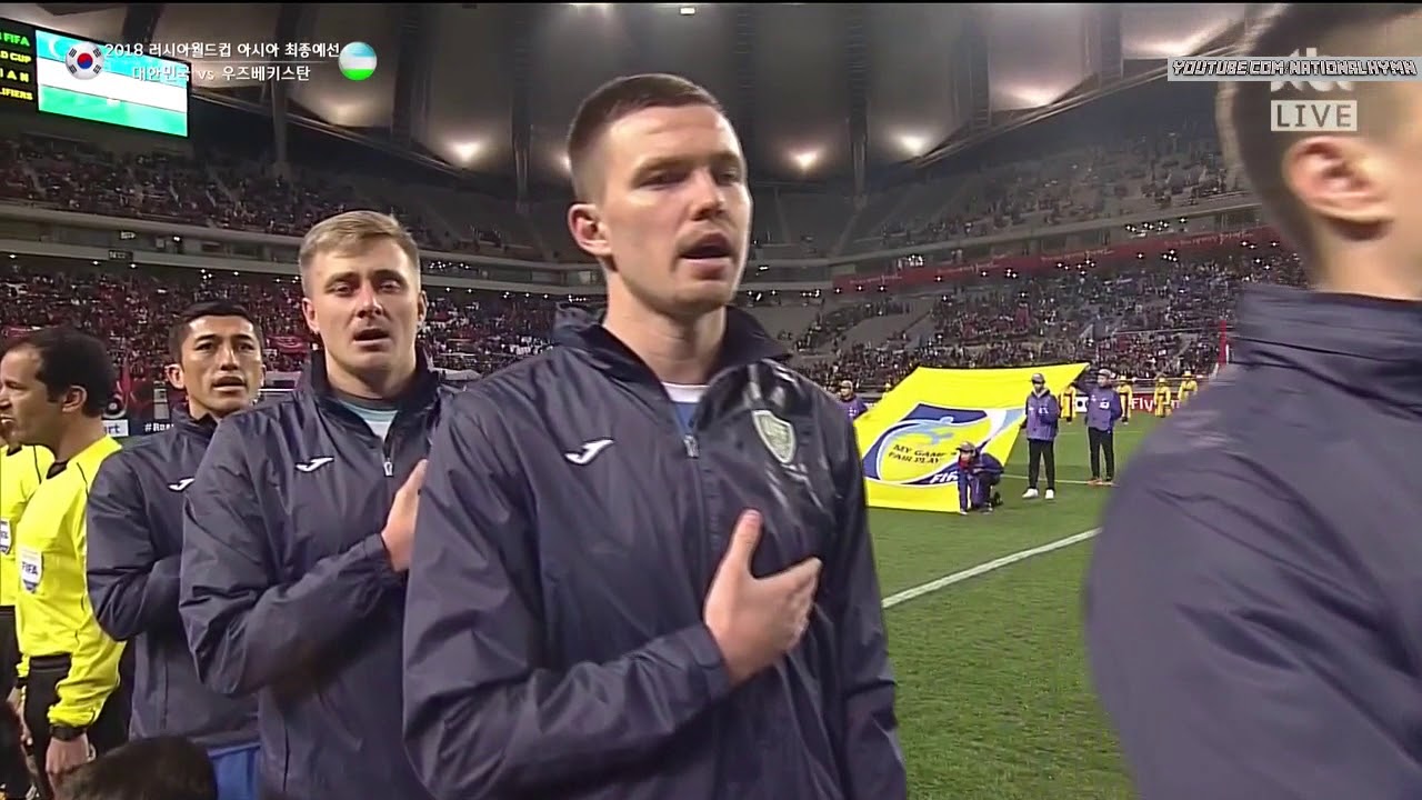 Uzbekistan National Anthem at World Cup 2018 qualifier