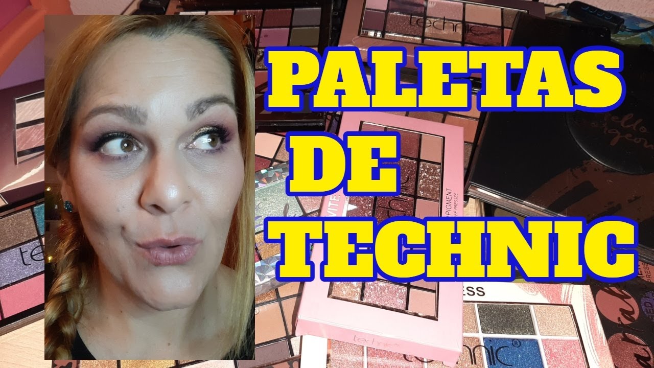 TODAS LAS PALETAS DE TECHNIC COSMETIC.❤🧡💛💚💜💙