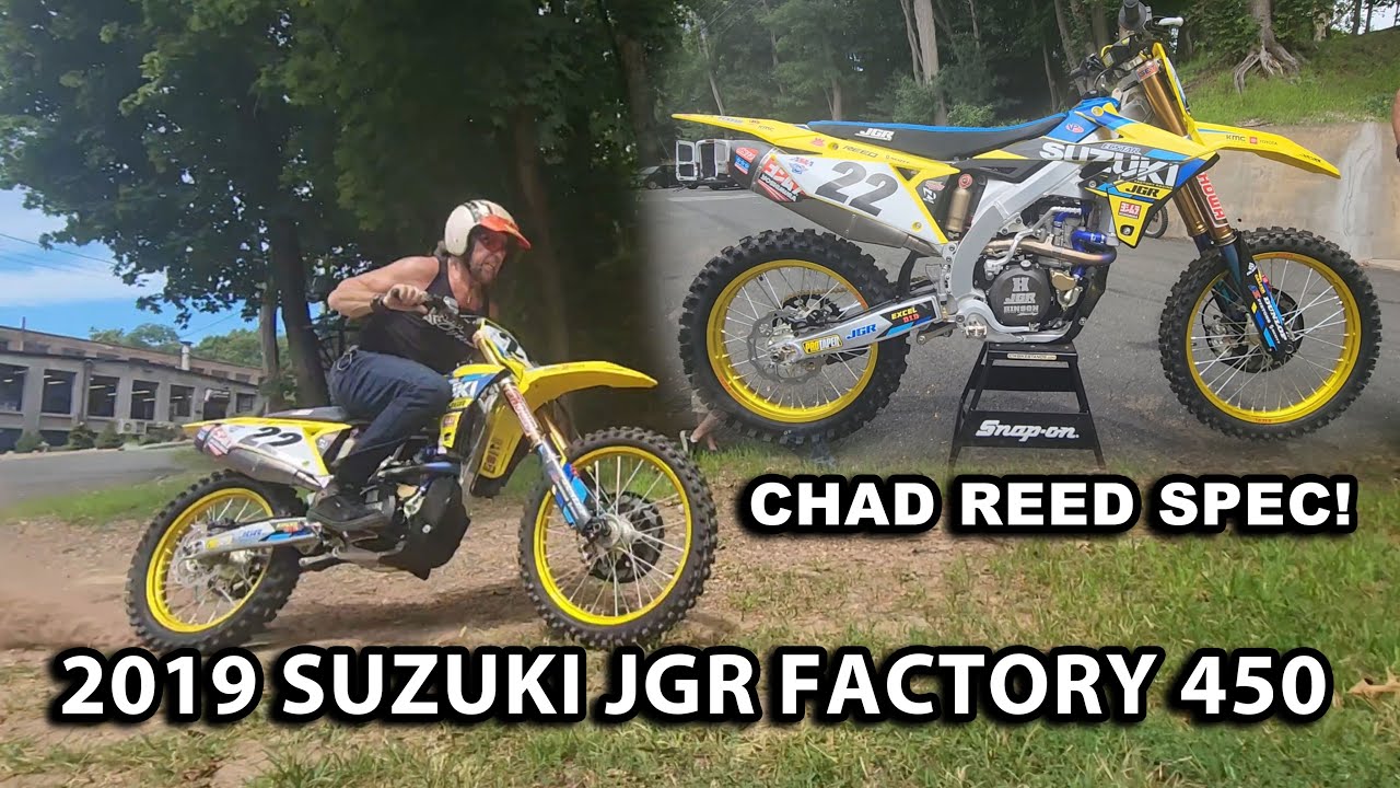 2019 SUZUKI 450 JGR FACTORY BIKE - CHAD REED EXACT SPEC!