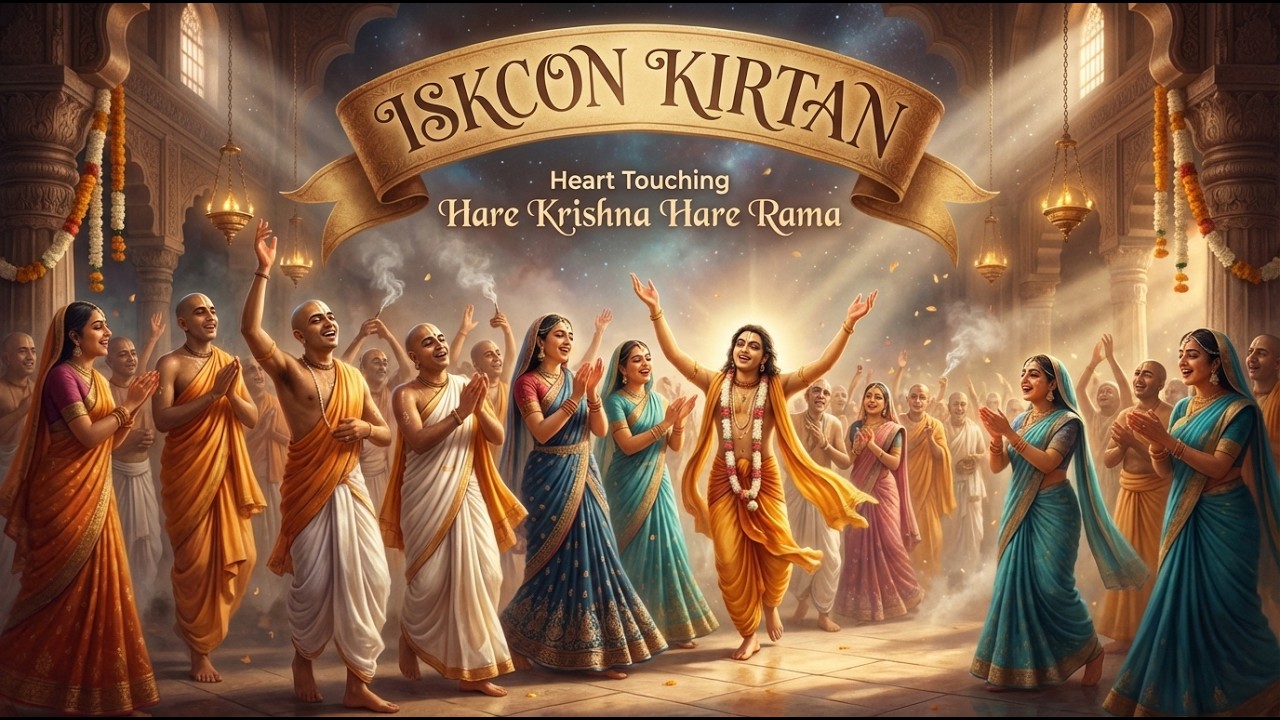 Best ISKCON Kirtan | Hare Krishna Hare Rama 1 Hour 13 Minutes Chant | Stress Relief & Inner Peace