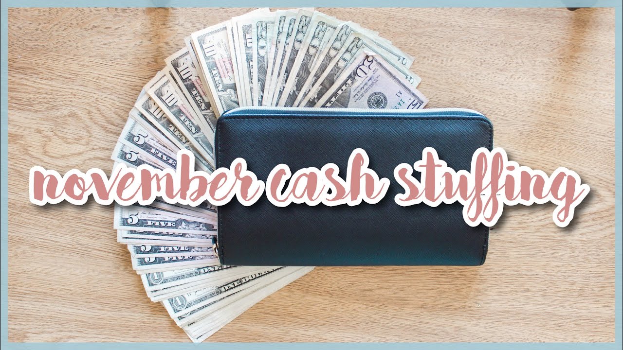 november cash envelope & sinking fund STUFFING | dave ramsey inspired | 19 year old low income
