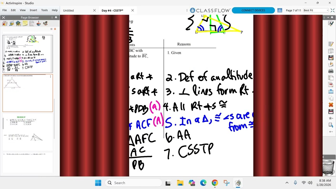 Geometry AB January 28th - Unit 7 Day 4 Continued - CSSTP
