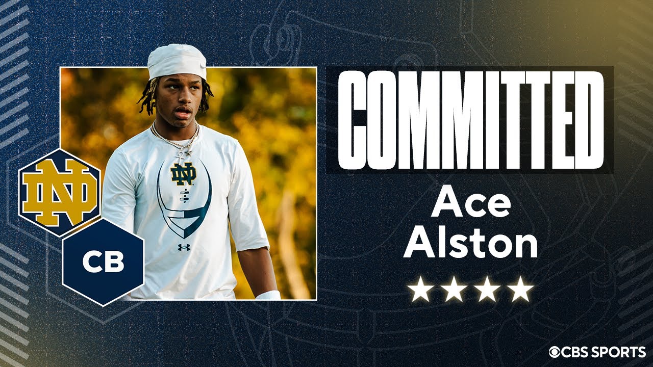 WATCH: 4-star CB Ace Alston Commits to Notre Dame | No. 114 Overall Player