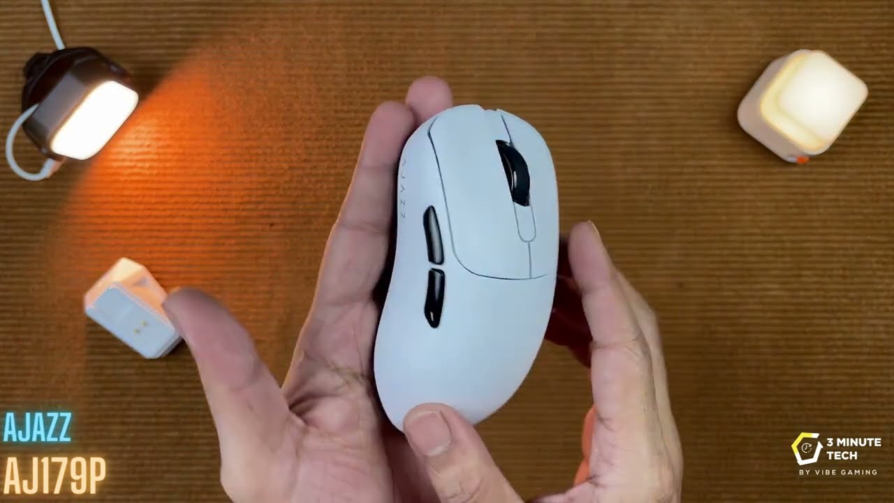 Ajazz AJ179P 3800 BDT/ 37$ Dual Mode Gaming Mouse White