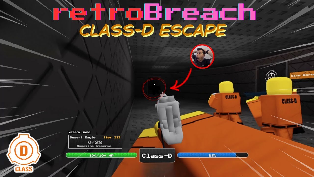 Class-Ds Join Together To ESCAPE the SCP Foundation. | retroBreach | Roblox