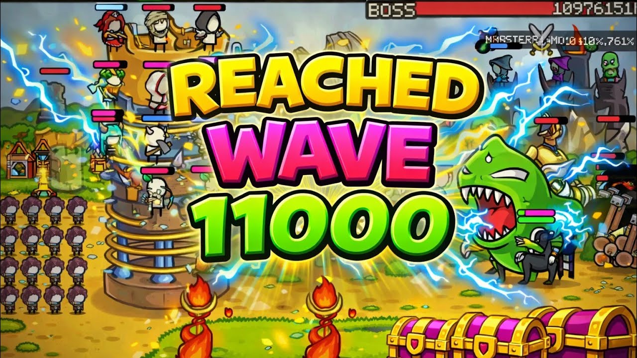 I Reached Wave 11000 - Grow Castle