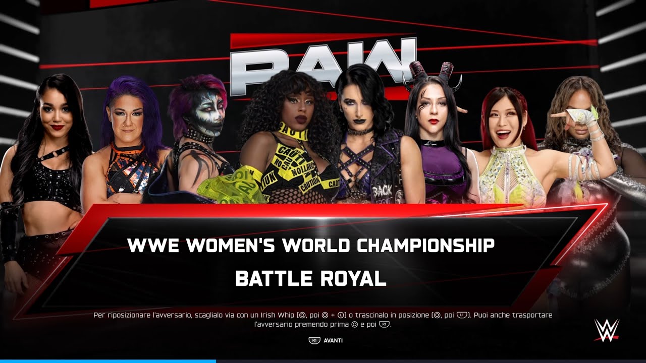 WWE 2K25: 8 WOMEN BATTLE ROYAL [WOMEN'S WORLD CHAMPIONSHIP] [RAW]