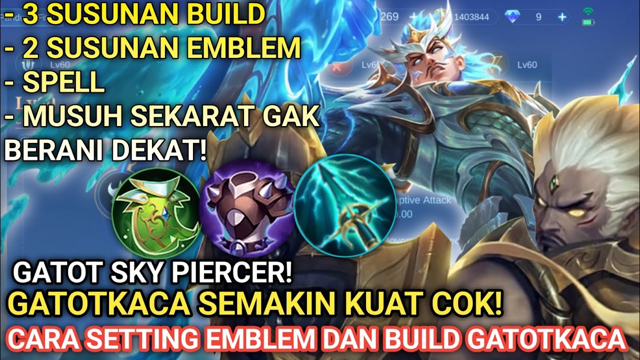 SKY PIERCER GATOTKACA! - SET BUILD GATOTKACA TERSAKIT DAN TERKUAT 2024 | EMBLEM GATOTKACA TERSAKIT